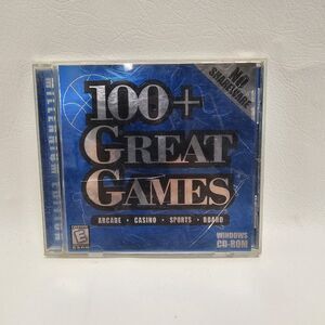 Vintage PC CD-ROM 100+ Great Games Millennium Edition ValuSoft Windows 95/98